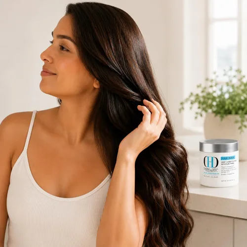 Miniatura 6 de Mascarilla para el cabello acondicionador profundo desarrollada por dermatólogos, desenredante hidratante para cabello seco, rizado, encrespado
