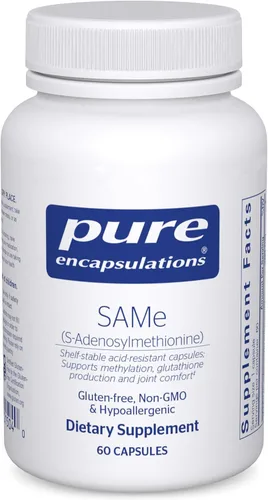 Pure Encapsulations SAMe S-Adenosylmethionine 180's - Apoya la salud de las articulaciones y la producción de glutatión* - Sin gluten y sin OMG - 60