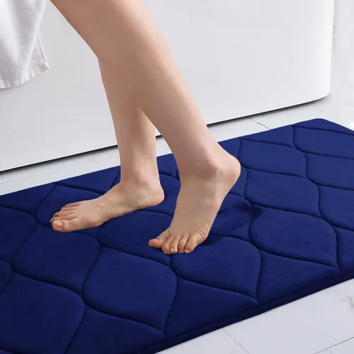 Miniatura 15 de Colorxy - Alfombra de baño de espuma viscoelástica, ultrasuave y antideslizante, absorbe el agua, lavable a máquina, tapete para suelos de ducha