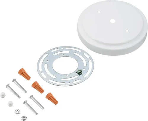 Miniatura 19 de Aspen Creative 21508-11 - Kit de lámpara de araña de transición y toldo con bucle para cuello, bronce aceitado, diámetro de 5-1/2 pulgadas, orificio