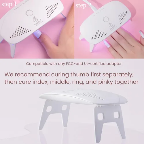 Miniatura 3 de Beetles Luz UV para Uñas Mini Lámpara de Uñas Lámpara de Curado de Gel de Uñas Poli Gel de Uñas Portátil Lámpara de Uñas LED UV Luz de Uñas