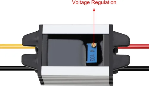 Miniatura 2 de DROK Convertidor de voltaje de CC a CC impermeable regulador de voltaje 8-22V a 3-15V 5V 12V 3A salida ajustable transformador de fuente