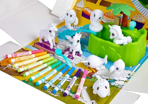Miniatura 2 de Crayola 74-7430-E-000 Washimals Peculiar Zoo Playset
