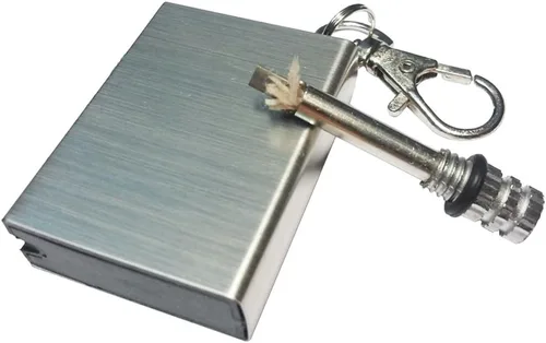 Miniatura 5 de 10 piezas de emergencia senderismo supervivencia camping fuego arranque pedernal metal fósforo encendedor caja de fósforos de fuego para acampar al