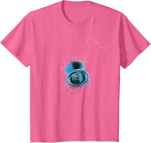 Miniatura 12 de Shattered Yo Yo - Camiseta de diseño azul impresionante, Negro, S