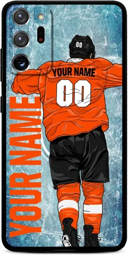 Miniatura 11 de Funda personalizada de bricolaje con nombre y número de hockey sobre hielo para Samsung Galaxy Note 20/20 Ultra 10 Pro Note 9 8, silicona líquida