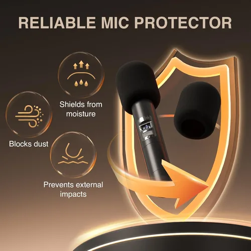 Miniatura 8 de Phenyx Pro Sistema de micrófono inalámbrico inalámbrico UHF de 8 canales PTU-4000-8H Bundle con cubierta de micrófono de espuma PTA-WDS5