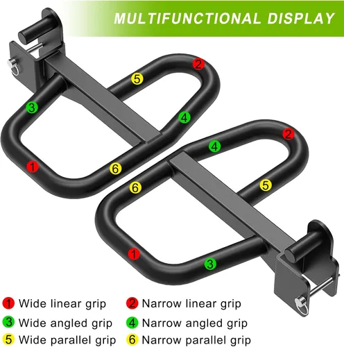 Miniatura 6 de SELEWARE Accesorios de jaula eléctrica, manijas de inmersión, estaciones de dominadas y accesorios de entrenamiento multiagarre Estación