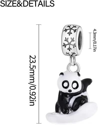 Miniatura 52 de KUNSIR Los abalorios se adaptan a pulseras Pandora para mujer, plata de ley 925, cuentas colgantes de joyería para niñas, dijes de feliz cumpleaños