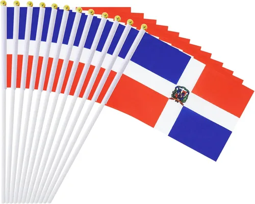 Miniatura 53 de Bandera de México, bandera mexicana, pequeñas mini banderas de mano de México en palo, ideal para fiestas, desfiles, eventos deportivos