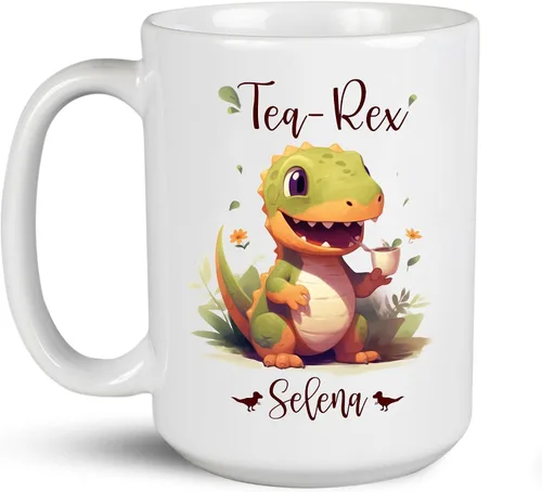 Miniatura 15 de Troodon My Spirit - Taza de café personalizada con nombre personalizado, taza de café de dinosaurio para amantes de los dinosaurios, tazas