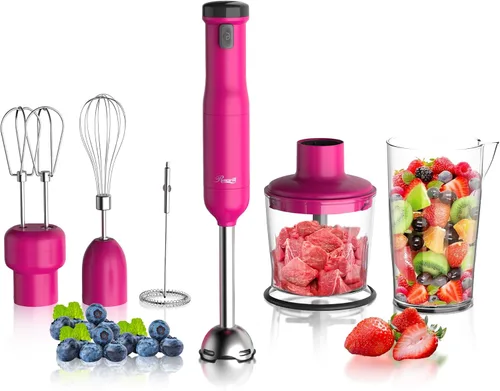 Miniatura 10 de Rosewill Batidora de mano de inmersión recargable inalámbrica 6 en 1, motor resistente, batidora, batidora, picadora, batidora doble, espumador