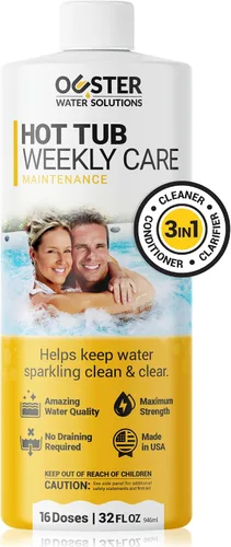 Miniatura 11 de Bio Ouster Productos químicos semanales 3 en 1 para bañera de hidromasaje y productos químicos de spa, acondicionador clarificador limpiador