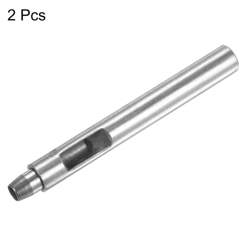 Miniatura 3 de HARFINGTON 2 piezas de perforador de cuero de 0.256 in recto, redondo, ojal, remache a presión, fijador para cuero, artesanía, ropa, bolso, cortina