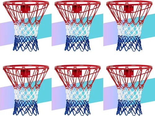 Miniatura 8 de NEIJIANG Red de baloncesto de repuesto, actualización 2025, redes de baloncesto profesionales gruesas resistentes para exteriores, resistente a