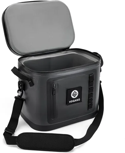 Miniatura 7 de Vogano Bolsa de enfriador suave de 40 latas - Bolsa de enfriador grande aislada a prueba de fugas con sello impermeable de rollo superior Hielera
