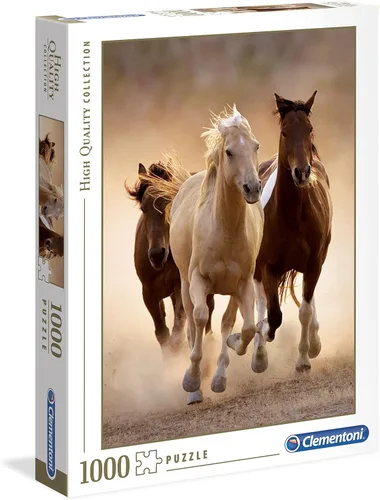 Clementoni Rompecabezas de caballos corriendo (1000 piezas)