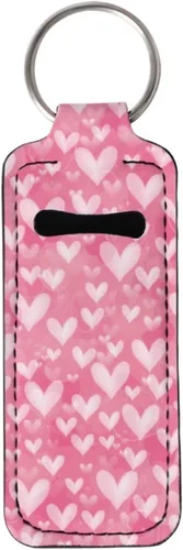 Miniatura 50 de Suobstales Chapstick - Llavero con clip en la manga de la bolsa para palillo labial, funda para bálsamo labial, protector de lápiz labial