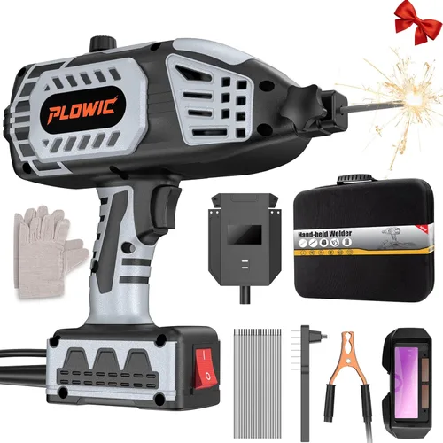 Máquina de soldadura portátil de 110 V, soldador de mano portátil con inversor IGBT 5 ajustes de corriente variable, pistola soldadora eléctrica de