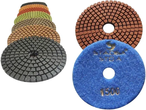 Miniatura 18 de Grit 50 4" Diamond Pulir Pads Premium Grado Mojado Flexible 3 MM Alto