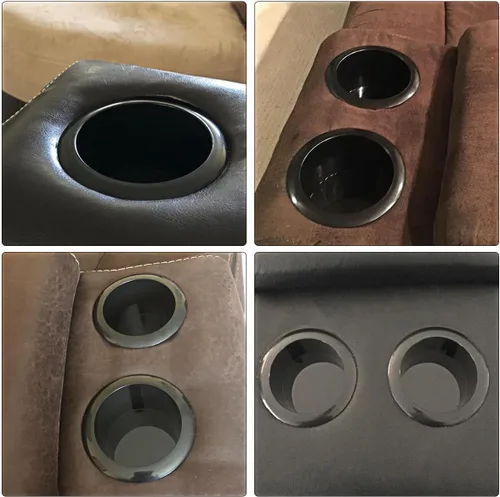 Miniatura 10 de OUNONA Soporte para tazas para Rv, barco, coche, sofá, carrito de golf, asas reclinables, inserto de soporte de tazas, plástico universal para mesa