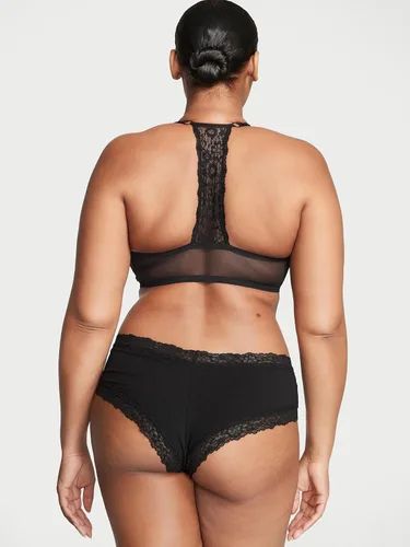 Miniatura 3 de Victoria's Secret Paquete de bragas de algodón con ribete de encaje, ropa interior para mujer (XS-XXL)