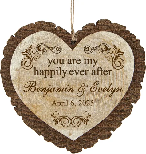 Miniatura 25 de Let's Make Memories Adorno de Navidad Personalizado para Parejas - Adorno de Navidad 2025 - Decoración de Árbol - Personalizar Mensaje, Año