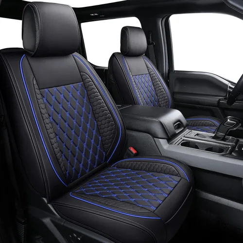 Miniatura 11 de Tomatoman F-150 Fundas de asiento delantero compatibles con Ford F150 2009-2024 2025 2026 2017-2026 F250 F350 F450 Supercrew Super Duty Limited