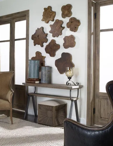 Miniatura 3 de Uttermost Kalani Panels - Juego de arte de pared de madera de teca natural de 3 piezas