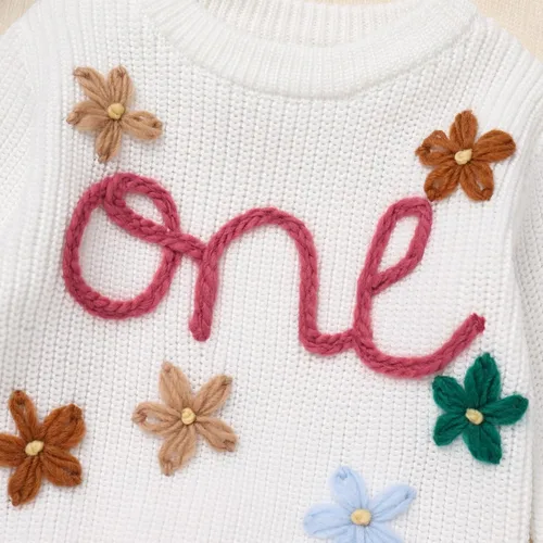 Miniatura 83 de Suéter de primer cumpleaños para bebés y niñas de un año de edad, sesión de fotos, otoño e invierno