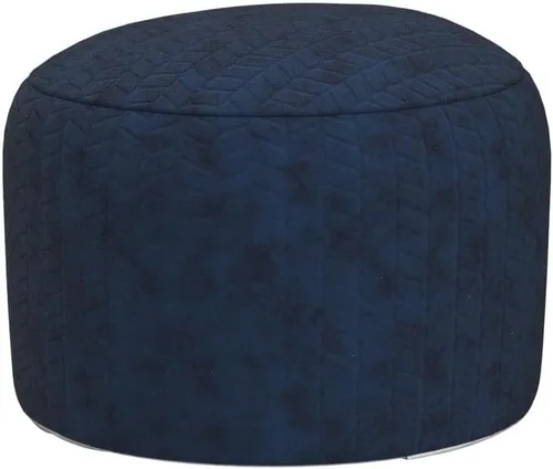 Miniatura 5 de Asuprui Puf Otomano Redondo Sin Relleno Puf Otomano Sin Relleno Reposapiés de Piel Sintética Suave 20x20x12 Pulgadas Silla Mullida Puf de Suelo