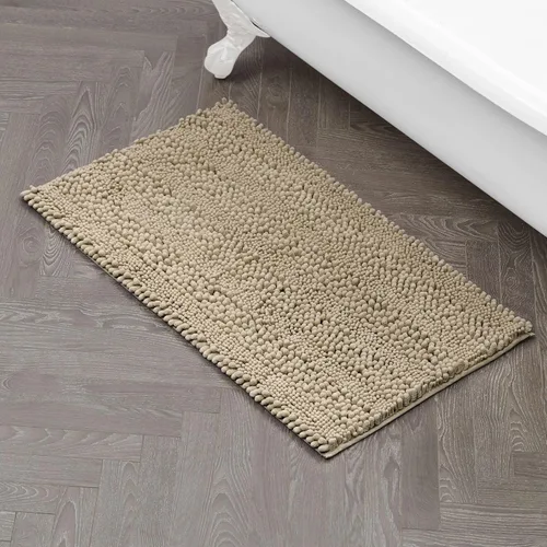 Miniatura 47 de Laura Ashley Tapete de baño de chenilla Astor 100% poliéster Decoración de baño premium Lavable a máquina Respaldo TPR Mide 17 x 24 Aqua