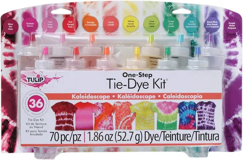 Miniatura 6 de Tulip One-Step Tie-Dye Kit 12 botellas grandes de color arcoíris de 4 onzas Manía