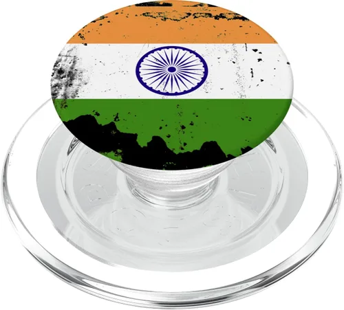 Miniatura 7 de PopGrip intercambiable con la bandera india vintage de la India