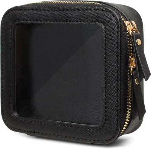 Miniatura 14 de Juego de bolsas de maquillaje transparentes de viaje, bolsa de cosméticos aprobada por la TSA con cremallera, bolsa de maquillaje portátil, bolsa