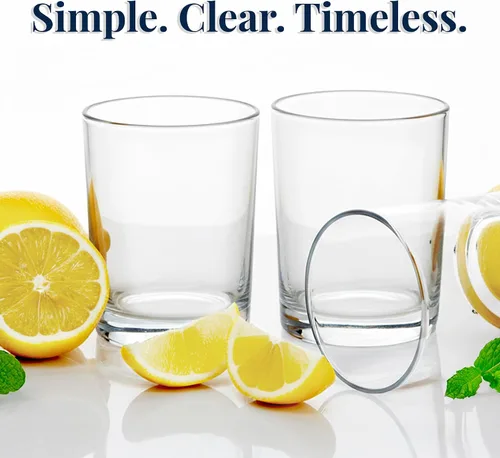 Miniatura 6 de Vasos US Acrylic Clásicos de Plástico Transparente Reutilizables (Juego de 6) 12 onzas Tazas Rocks Vasos sin BPA, Fabricados en EE. UU. Aptos