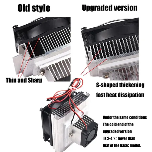 Miniatura 3 de Mini aire acondicionado DC 12V DIY Termoeléctrico Peltier Refrigeración Sistema de refrigeración Disipador de calor Módulo de conducción