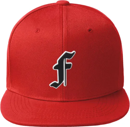 Miniatura 906 de Daxton Gorra clásica con visera de billete plano con letras del alfabeto inglés antiguo de la A a la Z