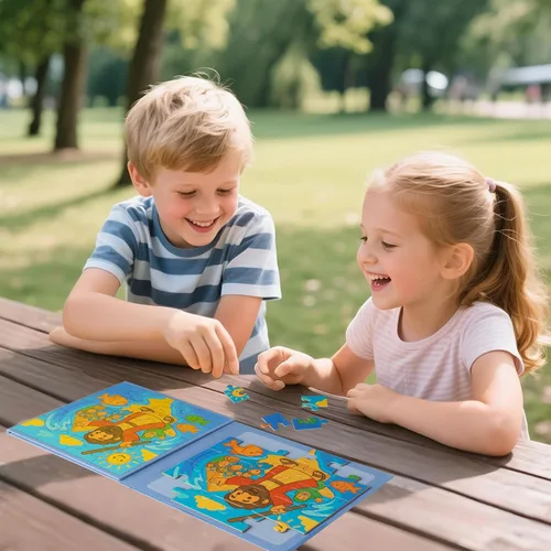 Miniatura 4 de Rompecabezas magnéticos de 20 piezas para niños de 3, 4, 5 y 6 años, libro de rompecabezas de sirena, de madera, juegos y juguetes de viaje Jonás