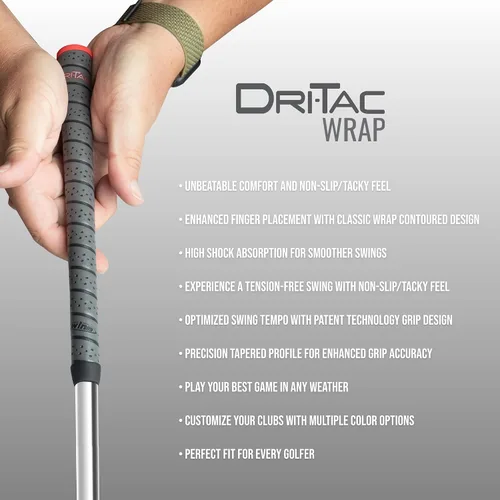 Miniatura 5 de Winn Dri-Tac - Wrap de manija para golf, wrap Dri-Tac., Estándar