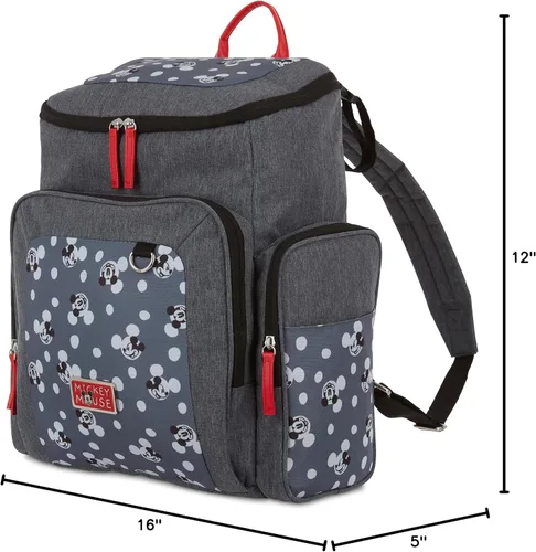 Miniatura 10 de ¡Cudlie! Mochila de pañales Disney para mamás, bolsa de pañales grande y espaciosa para bebés niños y niñas, mochila multifunción de 16 pulgadas