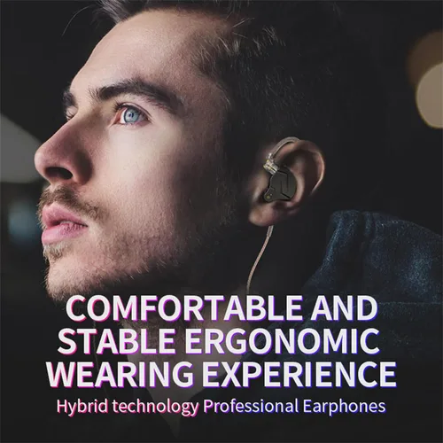 Miniatura 4 de KZ ZSN Pro - Auriculares para videojuegos, monitor intrauditivo de alta fidelidad, sonido estéreo, auriculares IEM, cancelación de ruido, Gris