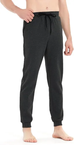 Miniatura 44 de Idtswch 30/32/34/36/38/40. Pantalones deportivos altos para hombre, extra largos, con bolsillos con cremallera