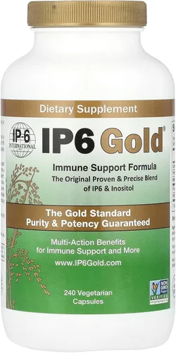 IP6 Gold Devicare Fórmula de apoyo inmunológico con inositol - 240 cápsulas vegetarianas - Sin OMG - Suplemento antioxidante - Fabricado en Estados