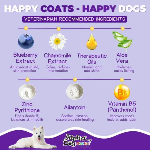 Miniatura 4 de Bright White - Champú y acondicionador natural para perros con aloe vera, juego de champú y acondicionador para perros con pH equilibrado, sin