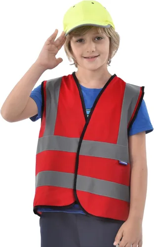Miniatura 18 de AYKRM Chaleco de alta visibilidad para niños chaleco de seguridad reflectante de alta visibilidad Verde