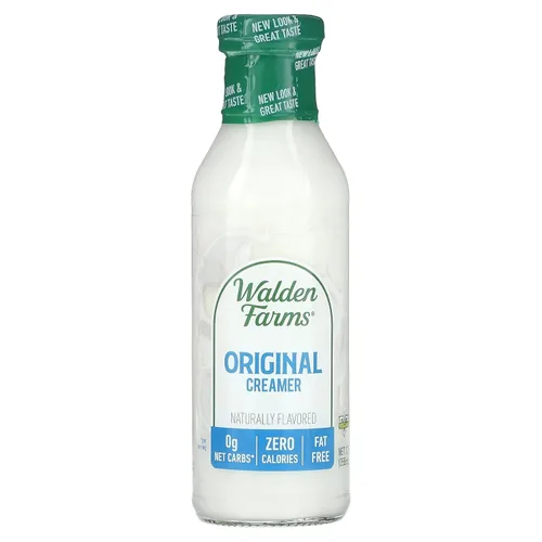 Miniatura 25 de Walden Farms Original Coffee Creamer – Cero calorías, sin grasa, sin azúcar, baja en carbohidratos, apta para dieta cetogénica, sin lácteos, vegana