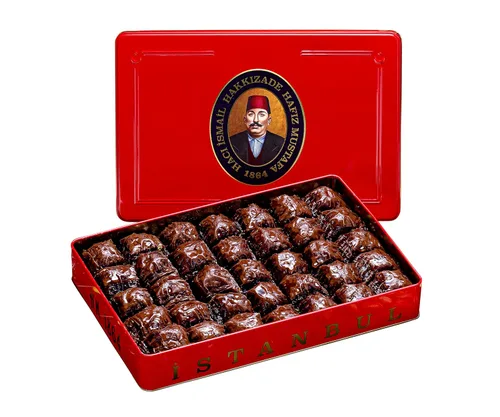 Miniatura 36 de Hafiz Mustafa 1864 Istanbul Baklava - Caja de pastelería - Bocadillos de postre de Baklava horneados hechos de hojas de masa filo fresca, pistacho