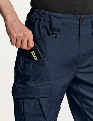 Miniatura 6 de CQR Pantalones tácticos para hombre, resistentes al agua, pantalones cargo Ripstop, ligeros EDC trabajo, senderismo, ropa para exteriores
