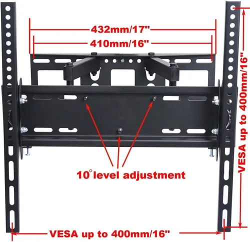 Miniatura 2 de VideoSecu Soporte de pared articulado para TV Sony XBR-43X830C KDL-48W600B XBR-49X830C KDL-50W800C XBR-55X850C XBR-55X900C KDL-55W800C XBR65X850C